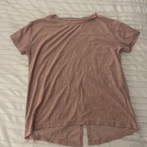 Pink old navy tie back athletic top